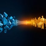 Cold leads visually transforming into loyal customers through automation workflows, symbolizing data-driven nurturing and customer retention.