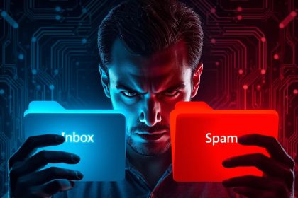 Marketer deciding between inbox and spam folder, symbolizing strategies for better email deliverability in 2025.
