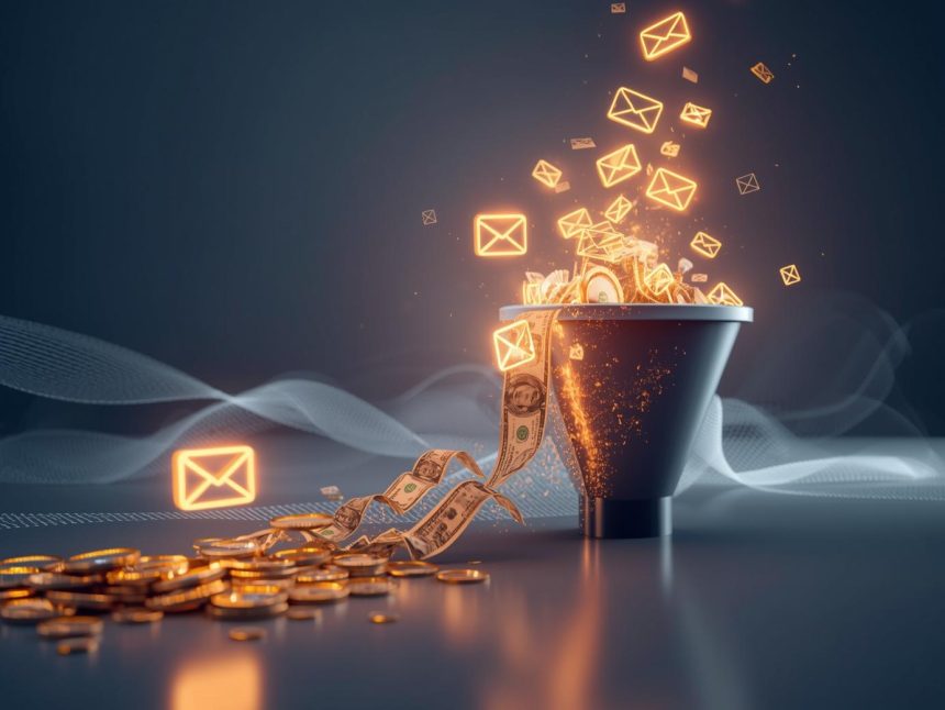 Marketer transforming newsletter subscribers into income through monetization strategies and email automation tools in 2025.