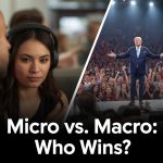 Comparison between micro and macro influencers highlighting engagement, reach, and ROI performance in 2025.