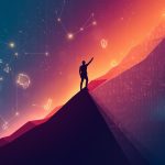 Marketer unlocking algorithmic code with a glowing key labeled “Reach,” symbolizing how to stay visible and grow organic reach on social media in 2025.