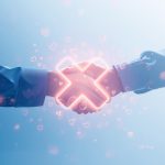 Diverse online community connected through glowing X logo, representing how brands use X for customer service and community building in 2025.