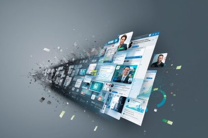 Marketer showcasing a high-performing LinkedIn Company Page dashboard with rising engagement and lead generation metrics, symbolizing conversions in 2025.