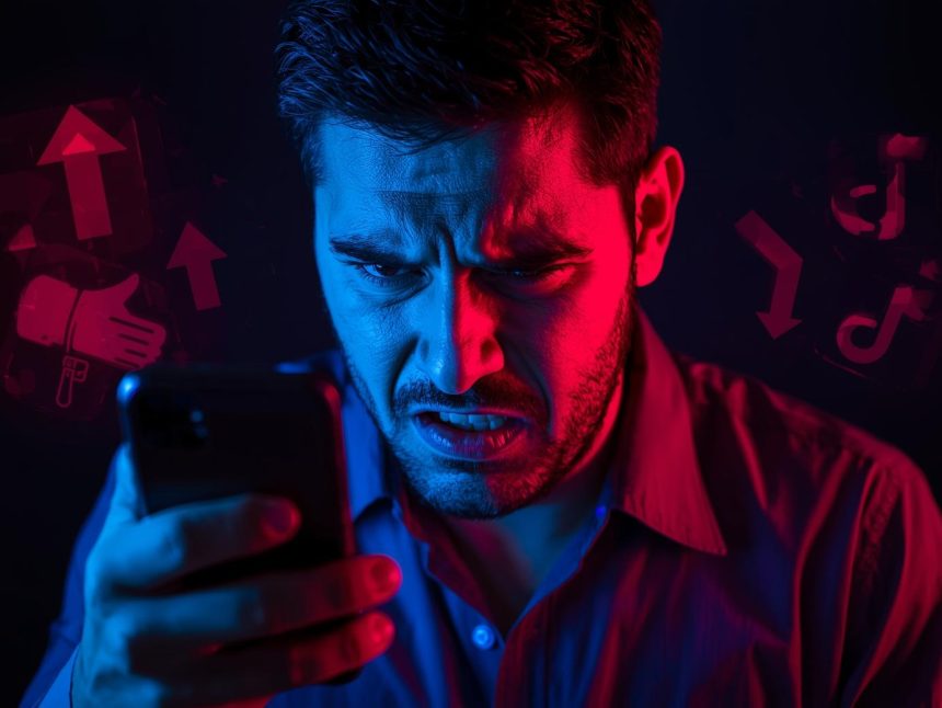 Marketer watching engagement and likes disappear from social media posts, representing the decline of organic reach in 2025 and how to restore it.