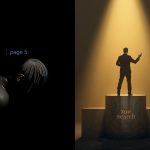 A digital marketer celebrating keyword-driven success as trending 2025 e-commerce keywords burst from a glowing laptop, symbolizing online sales growth through smart SEO strategies.