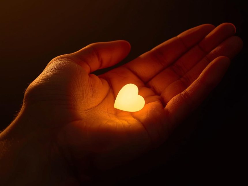 A professional removing a mask to reveal their real face, symbolizing authenticity and trust in purpose-driven branding.