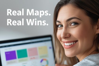 A marketer creating and analyzing real customer journey maps and templates that visualize every touchpoint from awareness to loyalty.