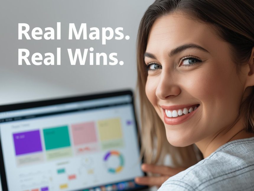 A marketer creating and analyzing real customer journey maps and templates that visualize every touchpoint from awareness to loyalty.