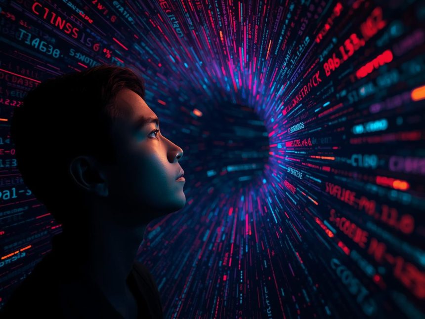 A digital marketer analyzing search term reports inside the Google Analytics 4 dashboard, symbolizing how GA4 reveals what users search for on websites in 2025.