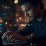 Digital marketer celebrating rising conversions while maintaining the same traffic volume, representing the power of CRO tools in 2025.