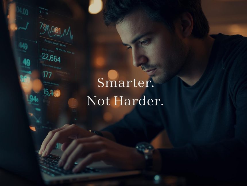 Digital marketer celebrating rising conversions while maintaining the same traffic volume, representing the power of CRO tools in 2025.