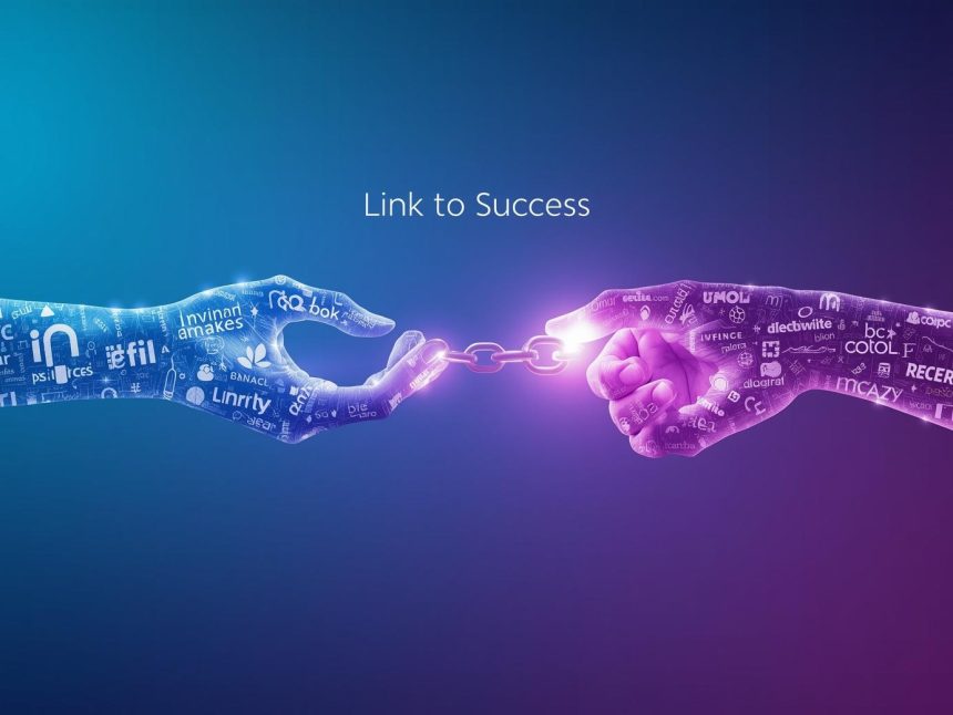 Two business partners shaking hands over a glowing digital network of affiliate connections, symbolizing trust, growth, and collaboration in 2025.