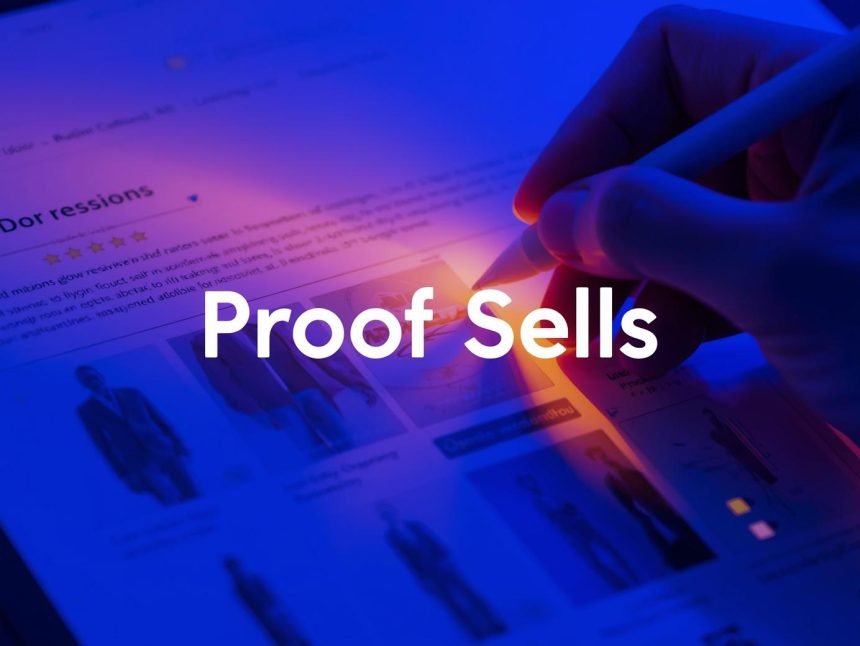 Glowing e-commerce product page filled with star ratings, detailed visuals, and user reviews, symbolizing product listing optimization through A+ content and social proof.