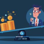 A digital marketer surrounded by glowing logos of Google, Meta, TikTok, and LinkedIn, analyzing ROI charts to decide the best performance marketing channels for 2025.