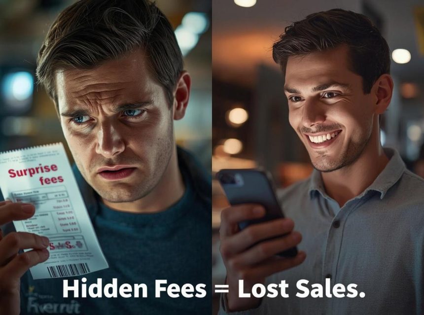 Checkout page showing transparent costs, shipping, and payment options that help reduce cart abandonment and increase conversions.