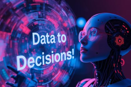 AI agents collaborating with marketers through digital dashboards to automate campaigns and personalize customer engagement.