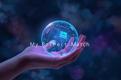 An AI-generated image depicting personalized marketing, showing a tailored digital experience for an individual.