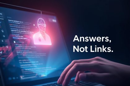 AI-powered search transformation through AEO and GEO shaping the future of SEO and discovery in 2025.