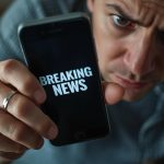 Businessperson reacting to digital reputation emergency