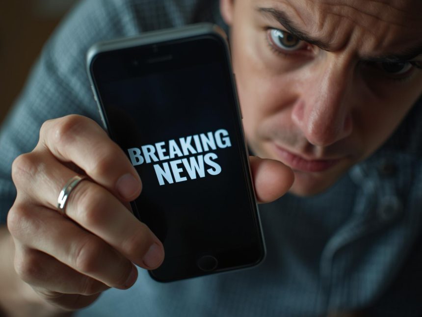 Businessperson reacting to digital reputation emergency