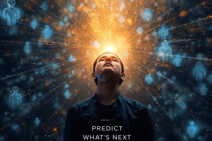 Marketer analyzing predictive analytics and AI-driven intent forecasting dashboards to unlock deeper personalization in digital marketing for 2025.