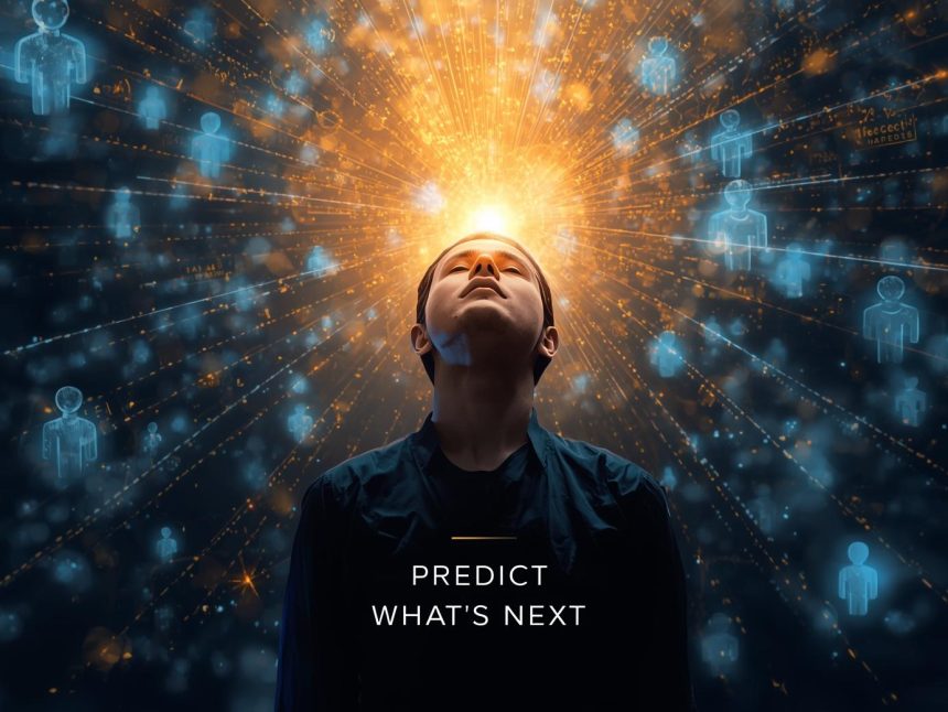 Marketer analyzing predictive analytics and AI-driven intent forecasting dashboards to unlock deeper personalization in digital marketing for 2025.