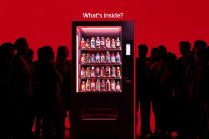 A marketer launching a tokenized campaign with glowing digital tokens and excited customer reactions.