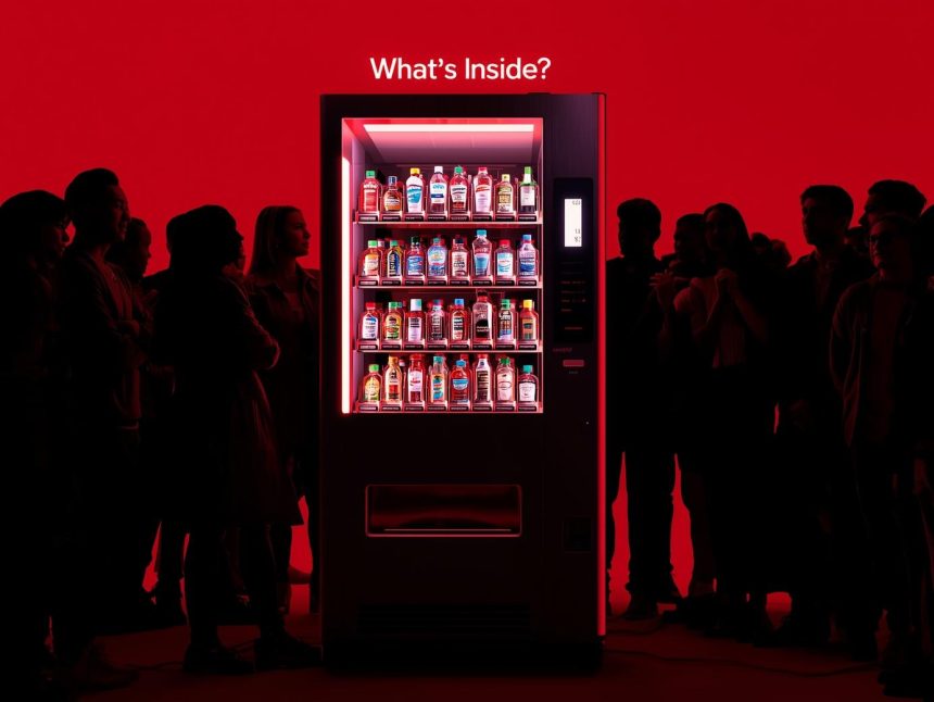 A marketer launching a tokenized campaign with glowing digital tokens and excited customer reactions.