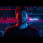 Content creator analyzing YouTube algorithm flywheel on screen