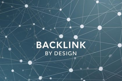 Colorful infographic with a chain link motif symbolizing backlinks