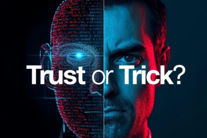 Marketer analyzing AI-generated summaries with transparent metrics dashboard.