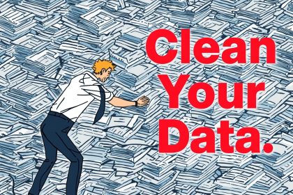 Before and after data cleanup process.