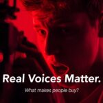 Creator filming product review with emotional expression