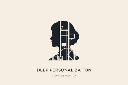 Curious face with dynamic message: Right Time, Right Offer