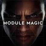 Hands assembling email modules into a design system