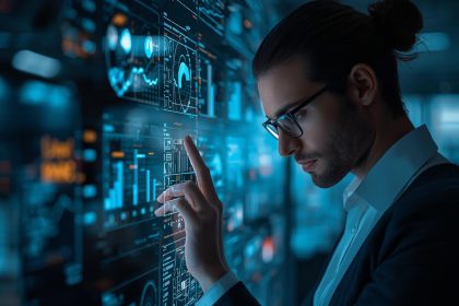 Marketer analyzing RFM and engagement data for email targeting