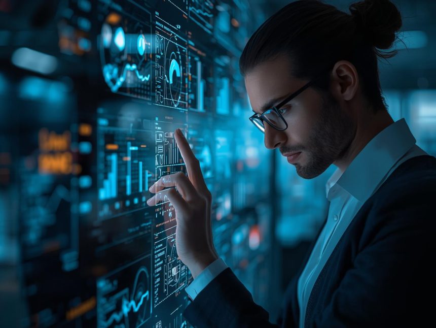 Marketer analyzing RFM and engagement data for email targeting