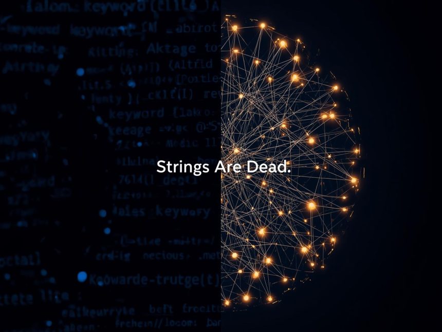 Digital marketer analyzing multilingual SEO data with entity connections across global languages in 2025.