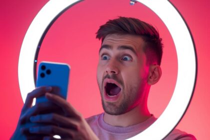 Host selling products during TikTok live shopping stream.