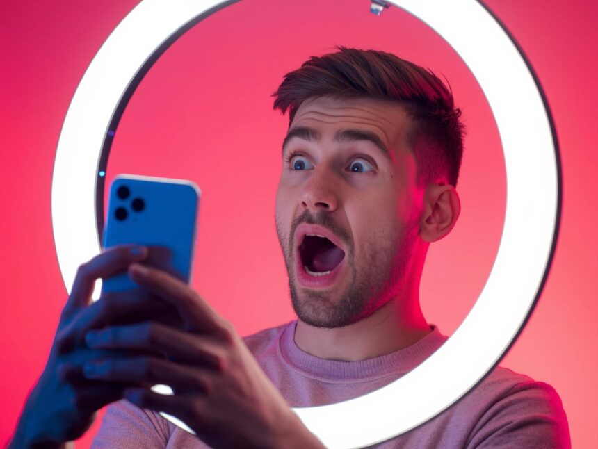 Host selling products during TikTok live shopping stream.