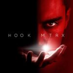 Person staring intensely, bold text ‘Hook Matrix’ over dark background