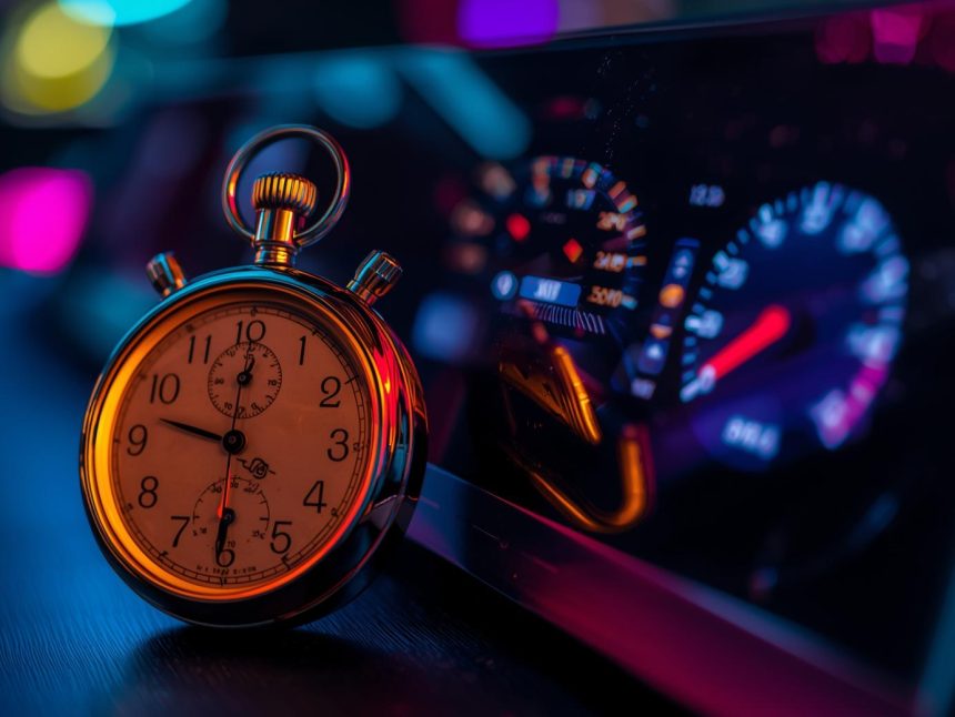 Marketer analyzing Gmail deliverability dashboard with warning spike.