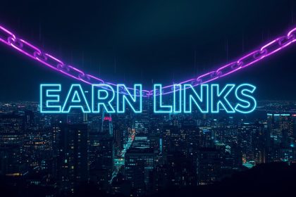 Person amazed by rising data visuals and glowing link chains