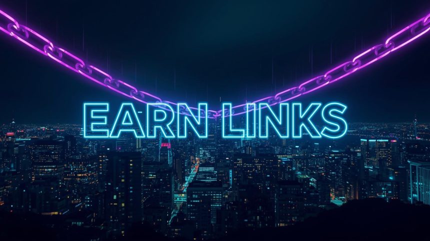 Person amazed by rising data visuals and glowing link chains