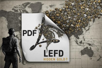 Dynamic illustration of a marketer engaging with LinkedIn content formats like Carousels and Lives, evoking excitement for demand generation strategies.