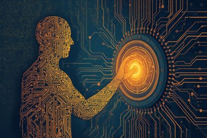 Digital content being scanned by machine eyes