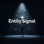 AI highlighting a brand name amidst digital nodes