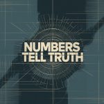 Person gazing at floating numbers and charts — illustrating data journalism in content marketing