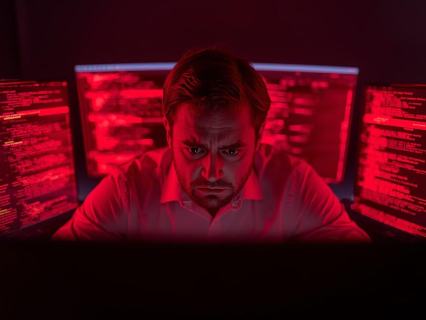 A gavel hovering over social media icons symbolizing compliance risks.