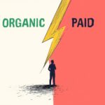 Scale balancing organic vs paid social media budget split.